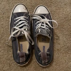 Size 8 navy blue Converse